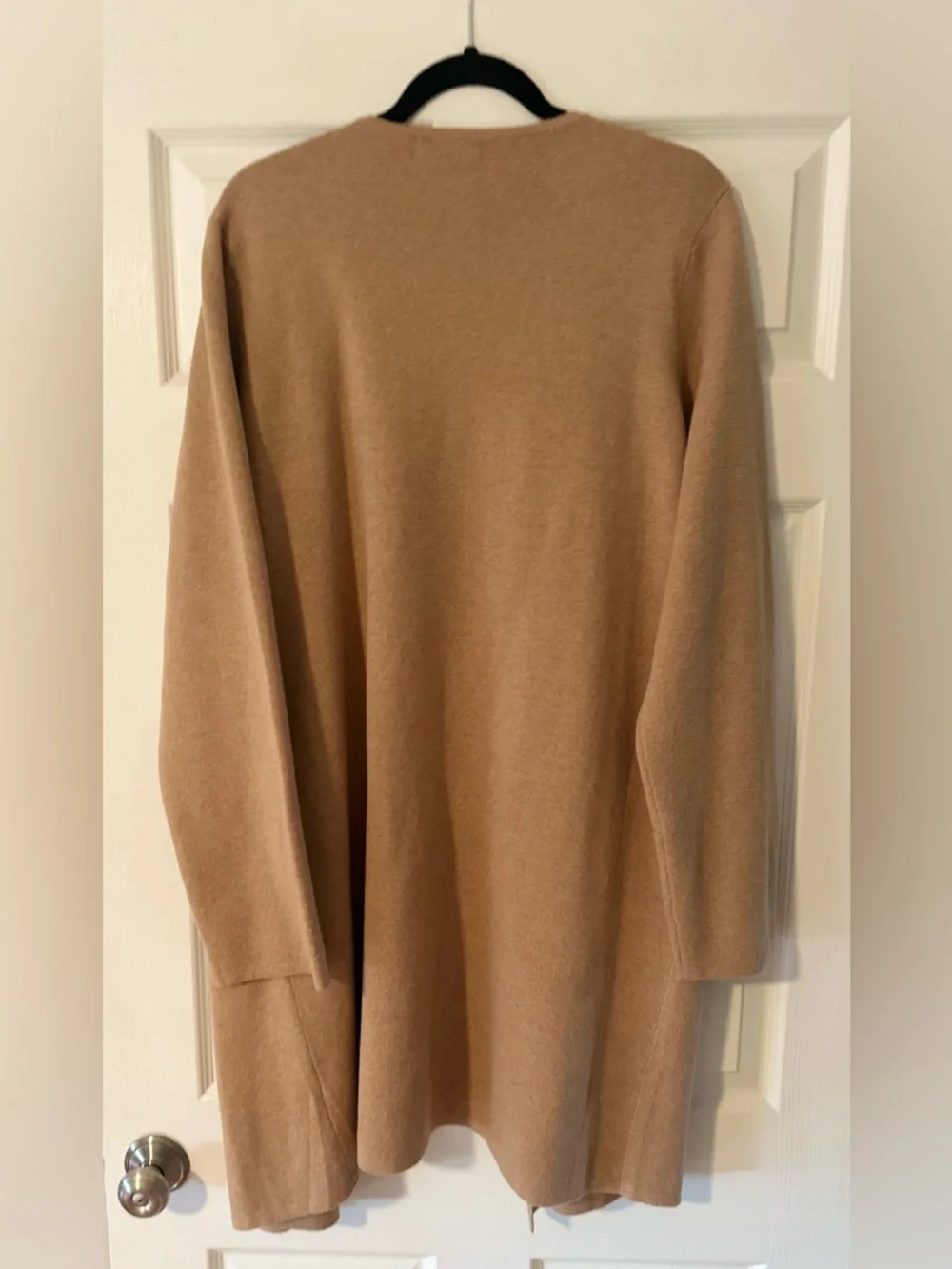 Women’s‎ Plus J. Crew 365 Merino Wool Blend Cardigan Classic Monochrome Tan XXL.